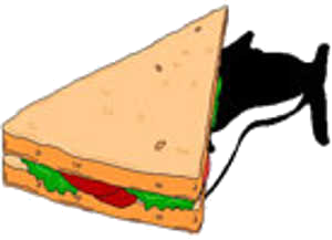 A sandwich of whale